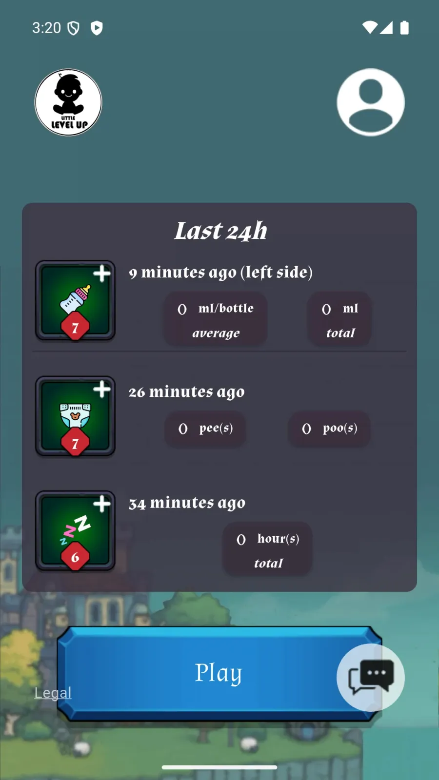 The daily baby-tracking dashboard